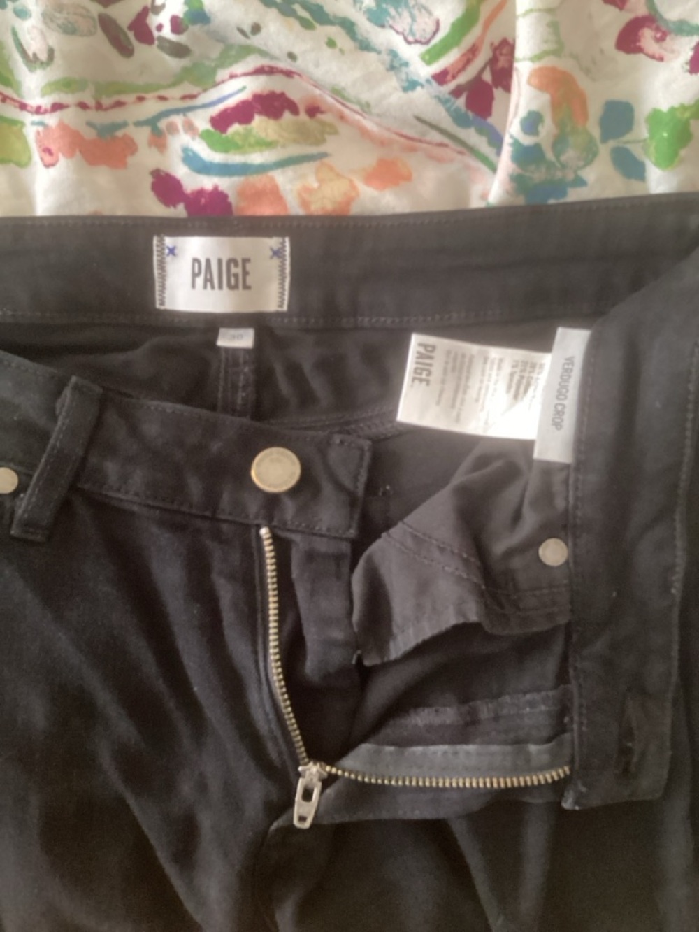 PAIGE Black High-Rise Stretch Jeans